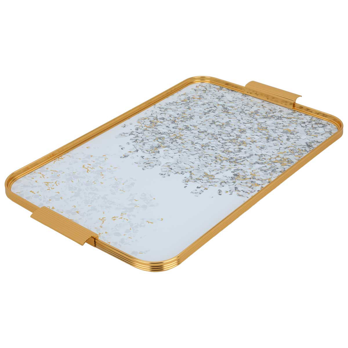Al Saif Gallery Glass Tea Serving Set, Pattern, 29 Pieces - White product image 1
