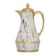 Al Saif Gallery Steel Thermos Set, 1/0.75 Liter, 2 Pieces - White Marble product image 3