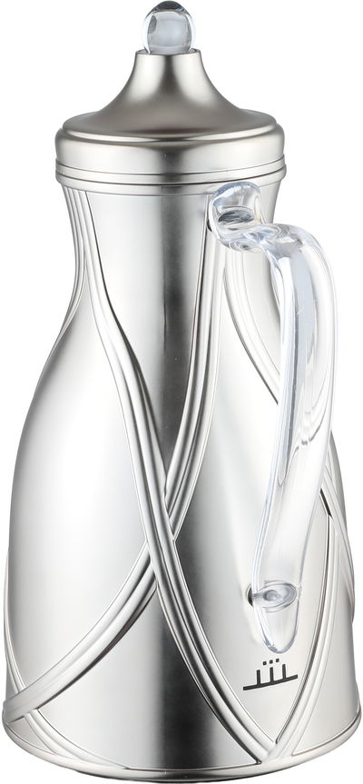 طقم ترامس طيف السيف غاليري، 0.7 / 1 لتر، 2 قطعة، خامة داخلية زجاج، يد شفاف، غطاء ضغاط - فضي product image 3