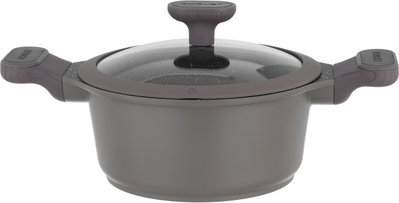 طقم قدور جرانيت وألمنيوم بغطاء زجاج روبوست، 9 قطع - بني فاتح product image 5