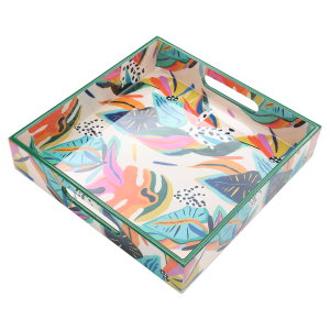 طوفرية تقديم بلاستيك السيف غاليري، 2×10×10سم، مربع، مشجر أخضر - ملون product image 2