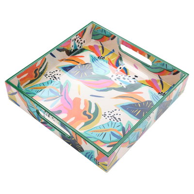 طوفرية تقديم بلاستيك السيف غاليري، 2×10×10سم، مربع، مشجر أخضر - ملون product image 2