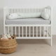 وسادة متعددة الاستخدام كتان فان مومنت، 170×40×19 سم، 4 مرايل - ابيض product image 1