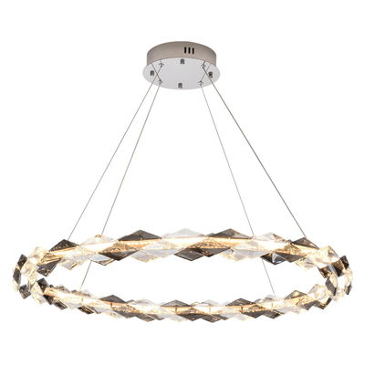 Modern circular Meshkati chandelier, Kelvin LED, 3000, circular 80 cm - silver gray crystal product image 3