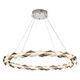 Modern circular Meshkati chandelier, Kelvin LED, 3000, circular 80 cm - silver gray crystal product image 3