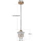 Meshkati pendant lighting, 6 watts, 3000 Kelvin, aluminum glass - gold product image 4