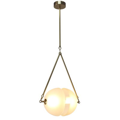 ثريا معلقة مودرن مشكاتي، 3000 كلفن، 120واط، ألومنيوم زجاج - نحاسي product image 2