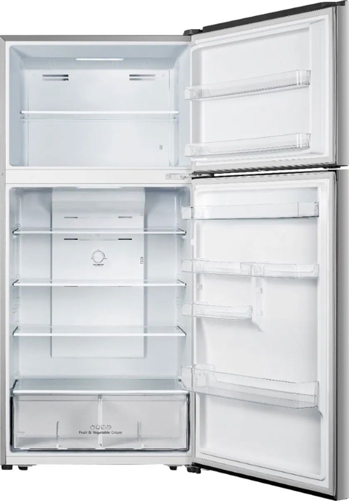 ثلاجة ديفروست إديسون، 504 لتر، 17.8 قدم، فريزر علوي، انفرتر - رمادي product image 2