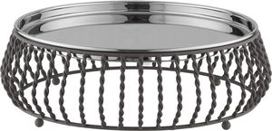 ستاند كيك استيل بغطاء زجاج السيف غاليري، 22×30×30 سم - كابتشينو product image