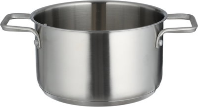 Robust stainless steel cooking pot, 24 x 13.5 cm, glass lid - transparent silver product image 4