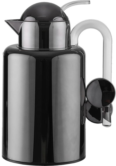 AlAl Saif Gallery Ikram Thermos Set, 1/1.5 Liter, Glass Inner Material, Transparent Handle - Black product image 3