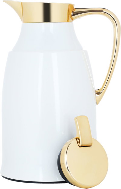 Al-Dariyah Saif Gallery Thermos Flask, 1.3L, Inner Glass, Stainless Steel Body, Pressure Cooker - Pearl product image 5