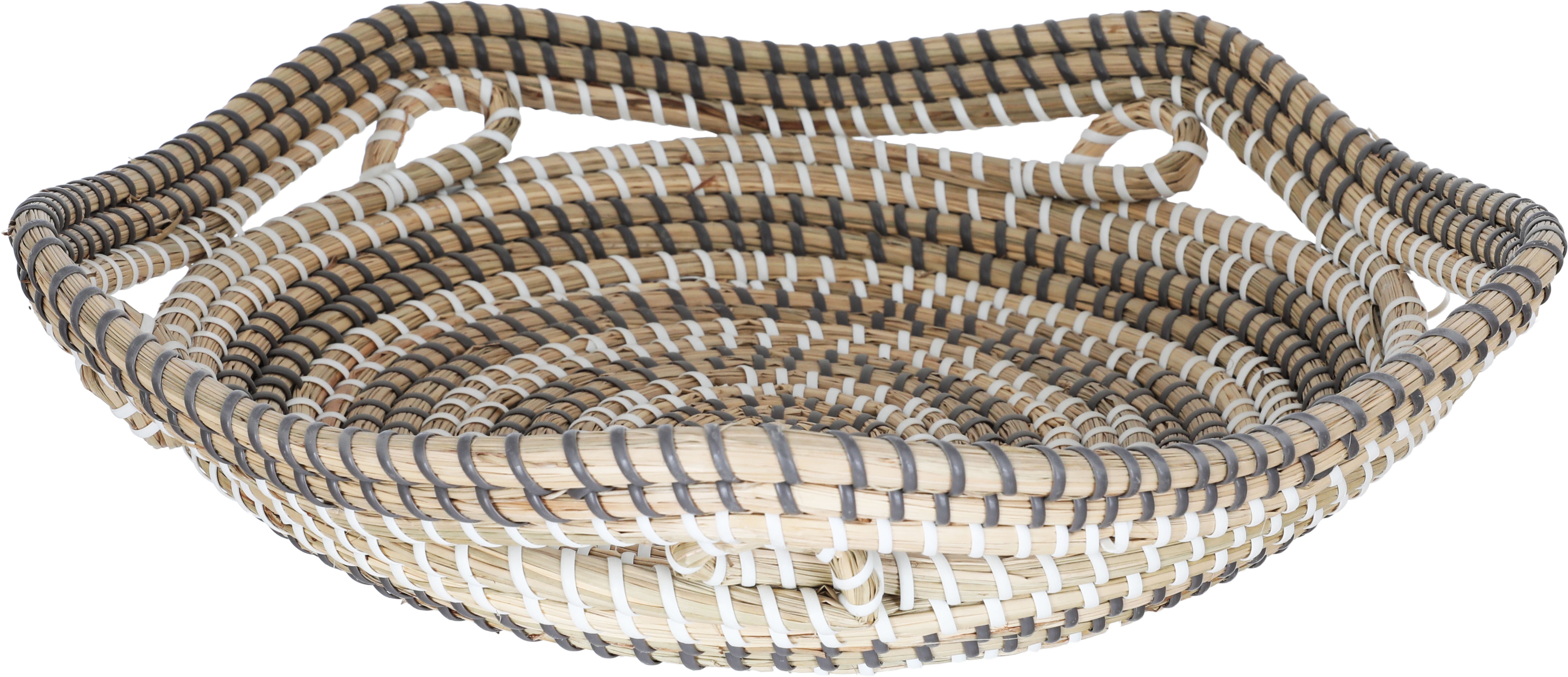 Al Saif Gallery aisha Khos, 36 x 36 x 10 cm, round - grey-beige product image