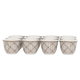 Al Saif Gallery porcelain Arabic coffee cups set, 12 pieces, embossed with gold - white product image 2