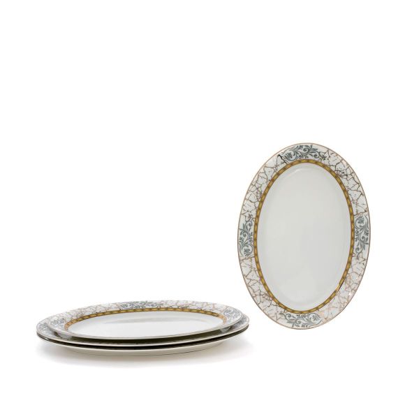 طقم سفرة بورسلان السيف غاليري، 86 قطعة - ابيض product image 4