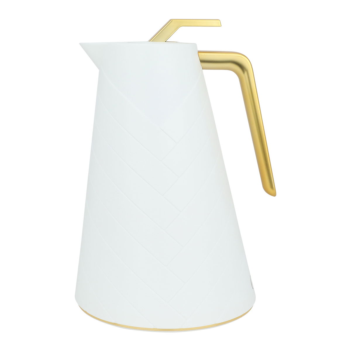 Glory Thermos, 1 liter, glass inner container, plastic outer shell - white product image