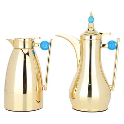 طقم ترامس آلاء استيل السيف غاليري، 1 / 1لتر، 2 حبة - `ذهبي product image 1