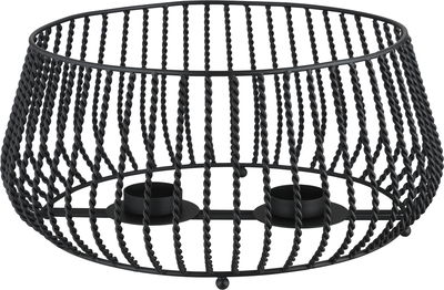 Al Saif Gallery Stainless Steel Indian Food Warmer, 34.5x34.5x35.5 cm, 3 Liter, Double Bowl, Base, Round - Black Silver product image 3