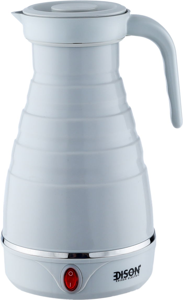 غلاية كهربائية سفاري إديسون، 500 مل، 550 واط، ZRY-070A/LG - رمادي فاتح product image 1