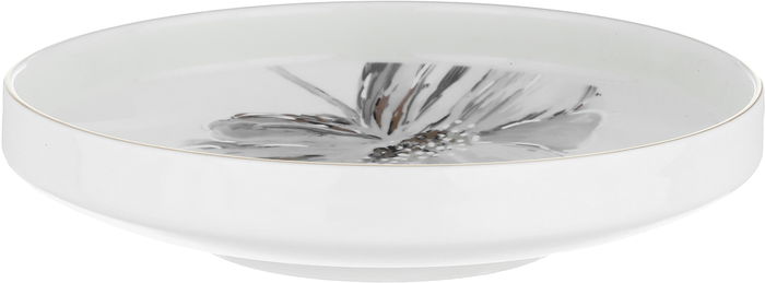 Alsaif gallery Porcelain Dinner Set, 24 Pieces, Round Shape with Floral Pattern - White and Blue product image 3