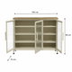 Modern buffet made of MDF wood and metal, 80×105×35 cm - Wooden product image 2