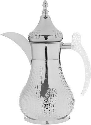 Hala Saif Gallery Thermos, 0.7L, Transparent Handle, Stainless Steel Inner Case, Stainless Steel Outer Body, Pressure - Silver product image