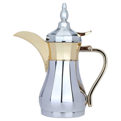 Alsaif Gallery Sulaiman Thermos, 0.50 L, Steel Inner Container, Steel Outer Body - Silver Gold product image 2
