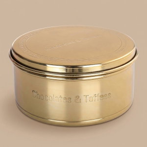 Al Saif Gallery Steel Box, 13X13X7 Cm - Gold product image