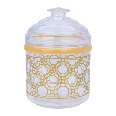 علبة بهارات دائرية بلاستيك السيف غاليري، 750 مللي - ذهبي شفاف product image 3