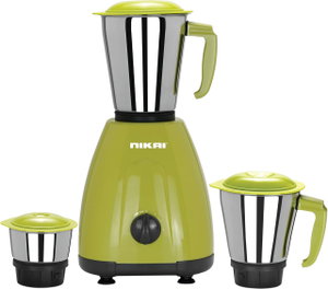 خلاط كهربائي مع مطحنة نيكاي، 550 واط، 3 سرعات، 1.5 لتر، NB804A - زيتوني product image