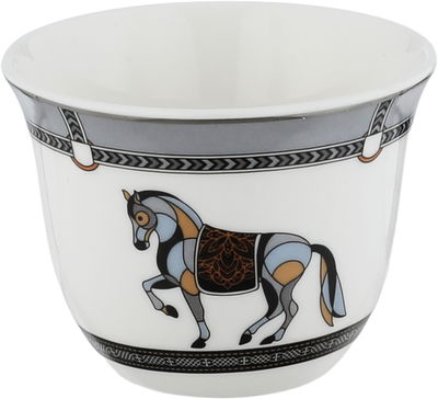 طقم فناجين قهوة سعودي بورسلان السيف غاليري، 12 قطعة - متعدد الألوان product image 2