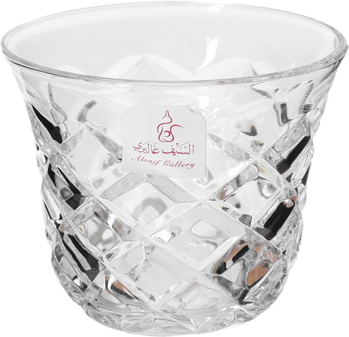 طقم تقديم بيالات و فناجين زجاج السيف غاليري، 18 قطعة - شفاف product image 3