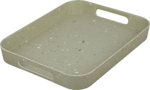 Al Saif Gallery Melamine Serving Tray, 30.6 x 30.6 x 4.7 cm, Rectangular - Light Green product image 2