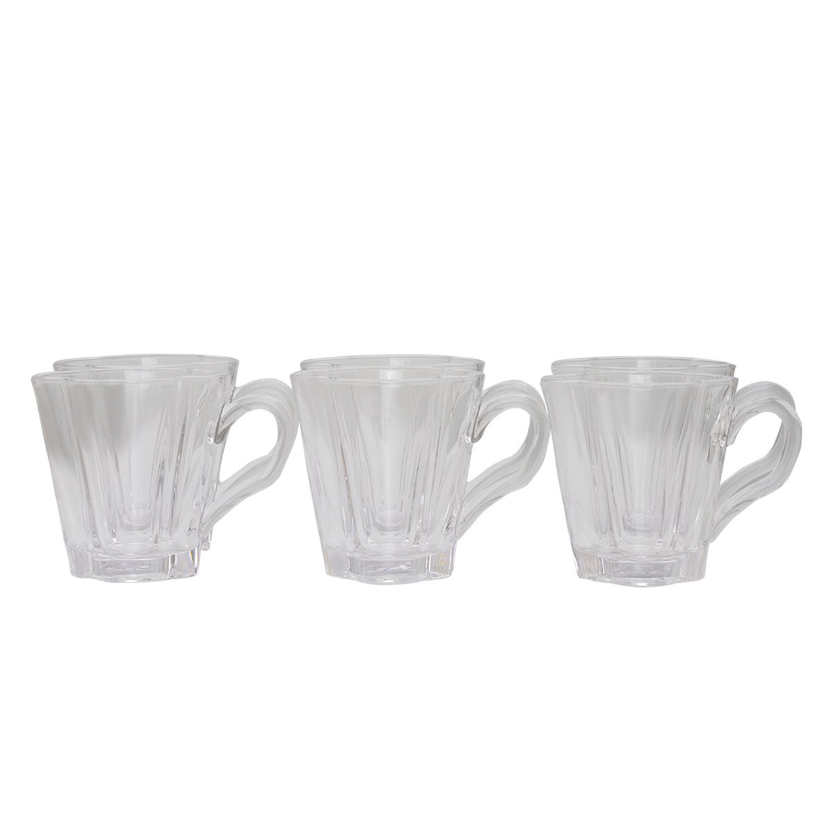Al Saif Gallery glass tea set, 6 pieces - clear product image 2