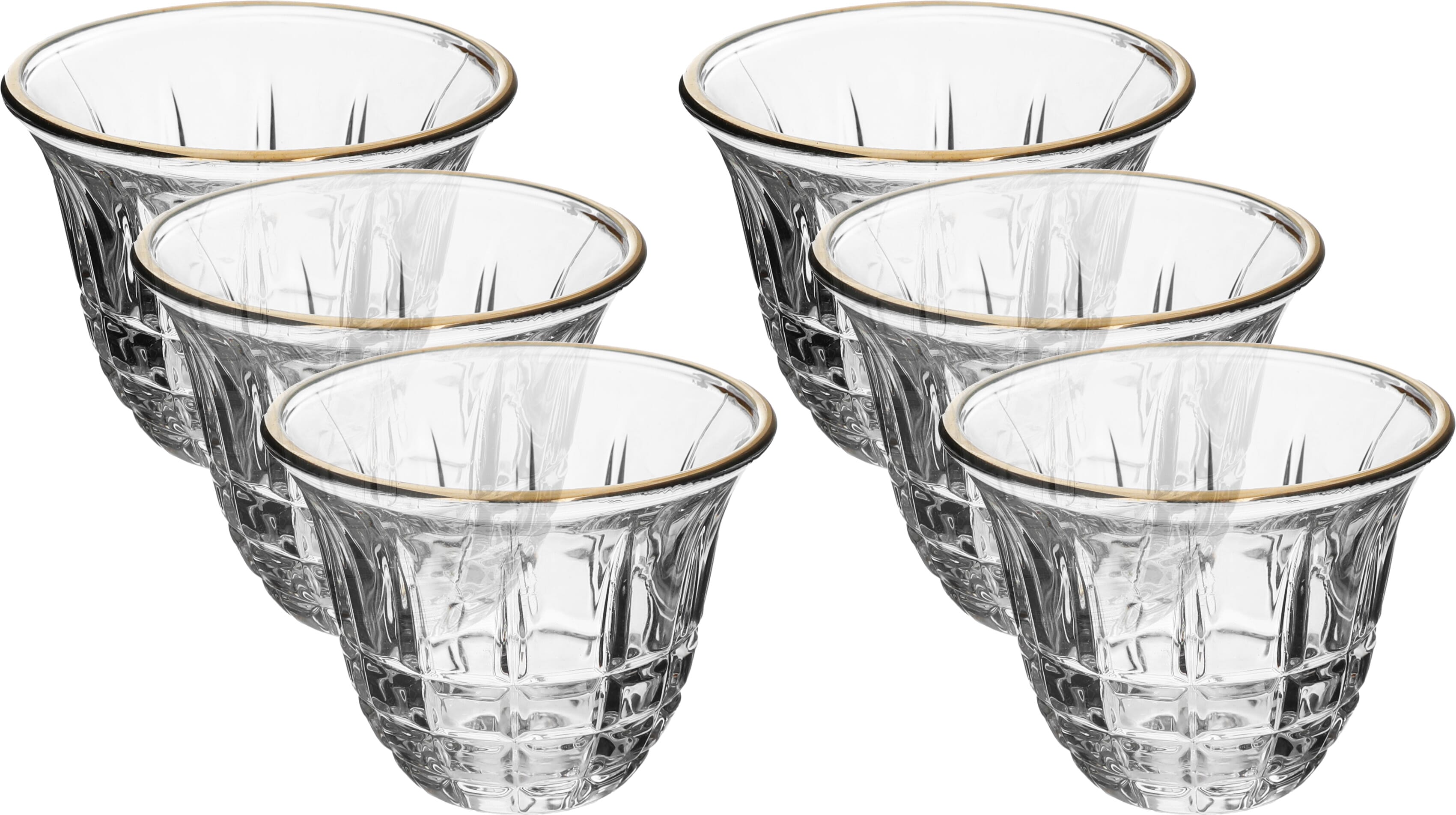 طقم فناجين قهوة بورسلان السيف غاليري، 6 قطع - ابيض product image