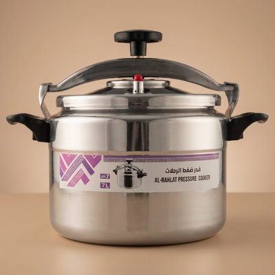 Aluminum Pressure Cooker, 22 cm, 7 L - Silver product image 1