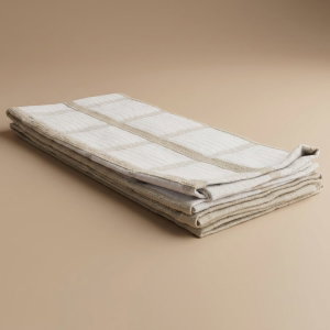 طقم مناشف قماش السيف غاليري، قطعتين - أبيض product image