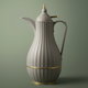 Al Saif Gallery Thermos Tamim 7, 0.6 liters, glass inner case, plastic outer frame - cappuccino product image 1
