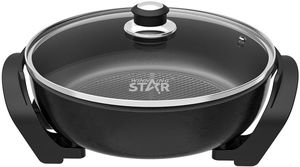 وعاء الطبخ الكهربائي ويننج ستار، 1500 واط، 5 مستويات، متعدد الوظائف، ST-9675 - اسود product image