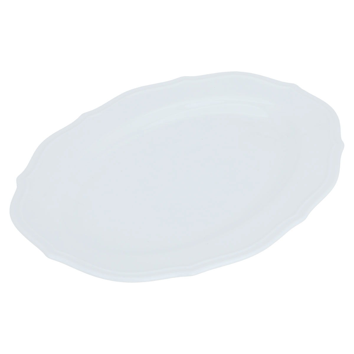 Al Saif Gallery porcelain plate, 35.56 cm, oval - white product image 2
