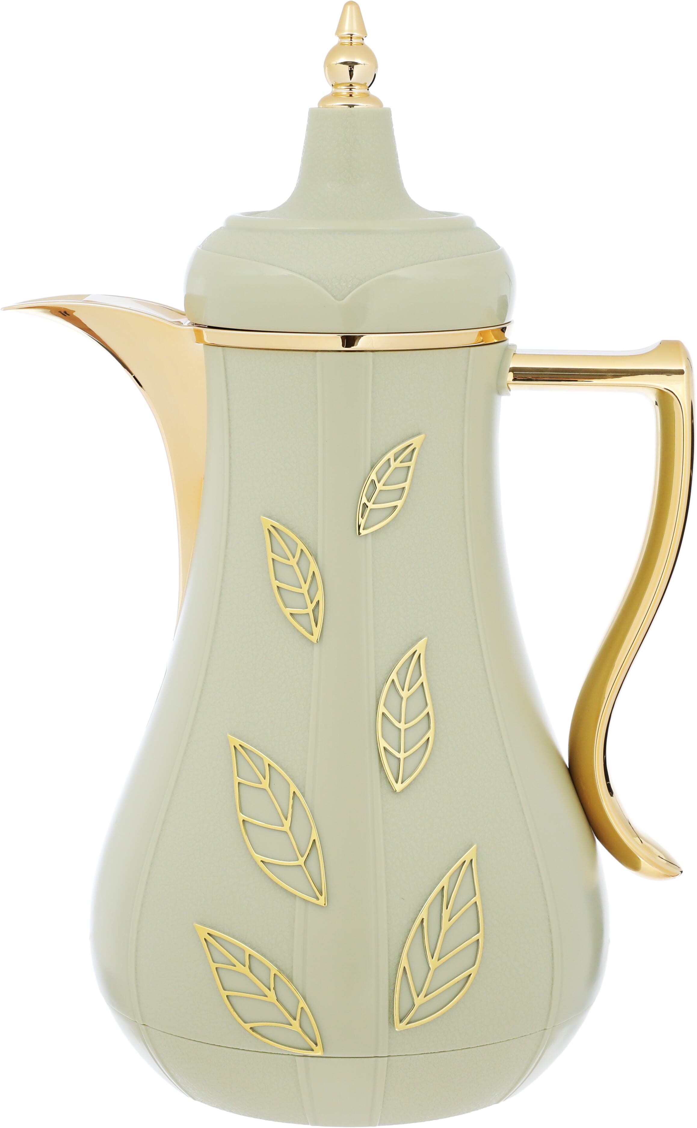 Al Saif Gallery thermos set, two pieces, 1 liter, glass inner container, plastic outer shell - light green product image 6