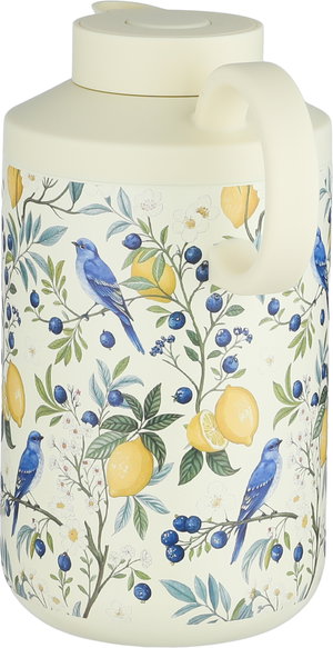 Timeless Hala Thermos, Stainless Steel Inner Container, 1.2 Liters, Push-Button - Cream Color product image 2