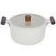 Tornado Ceramic Pot, 24 cm, Wooden Handle - Beige product image 2