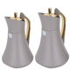 Al Saif Gallery Karma thermos set, two pieces, 1 liter, thermal glass inner container, steel outer shell - dark gray product image 2