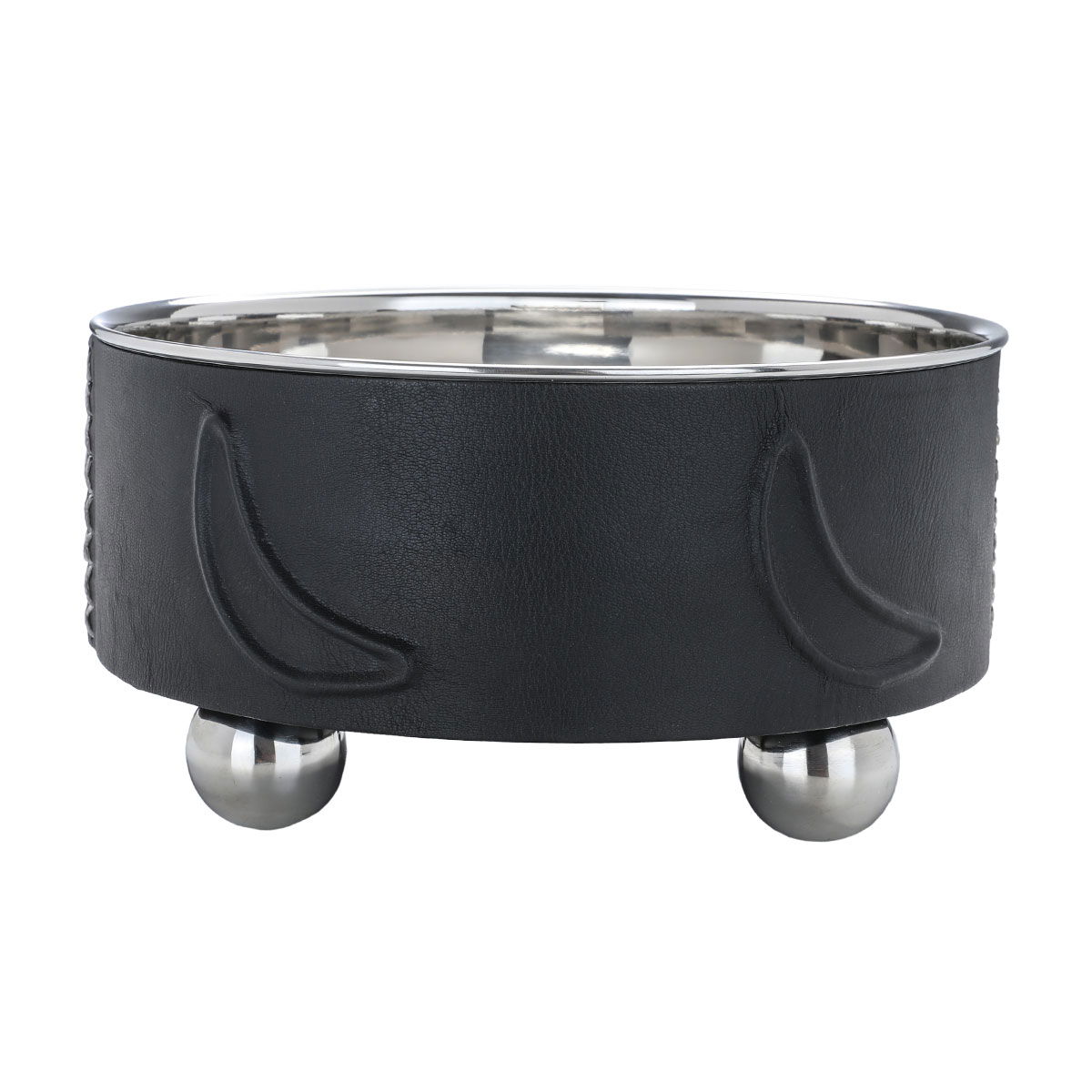Al Saif Gallery Steel Serving Bowl, 23.5X23.5X12.5 Cm - Black product image