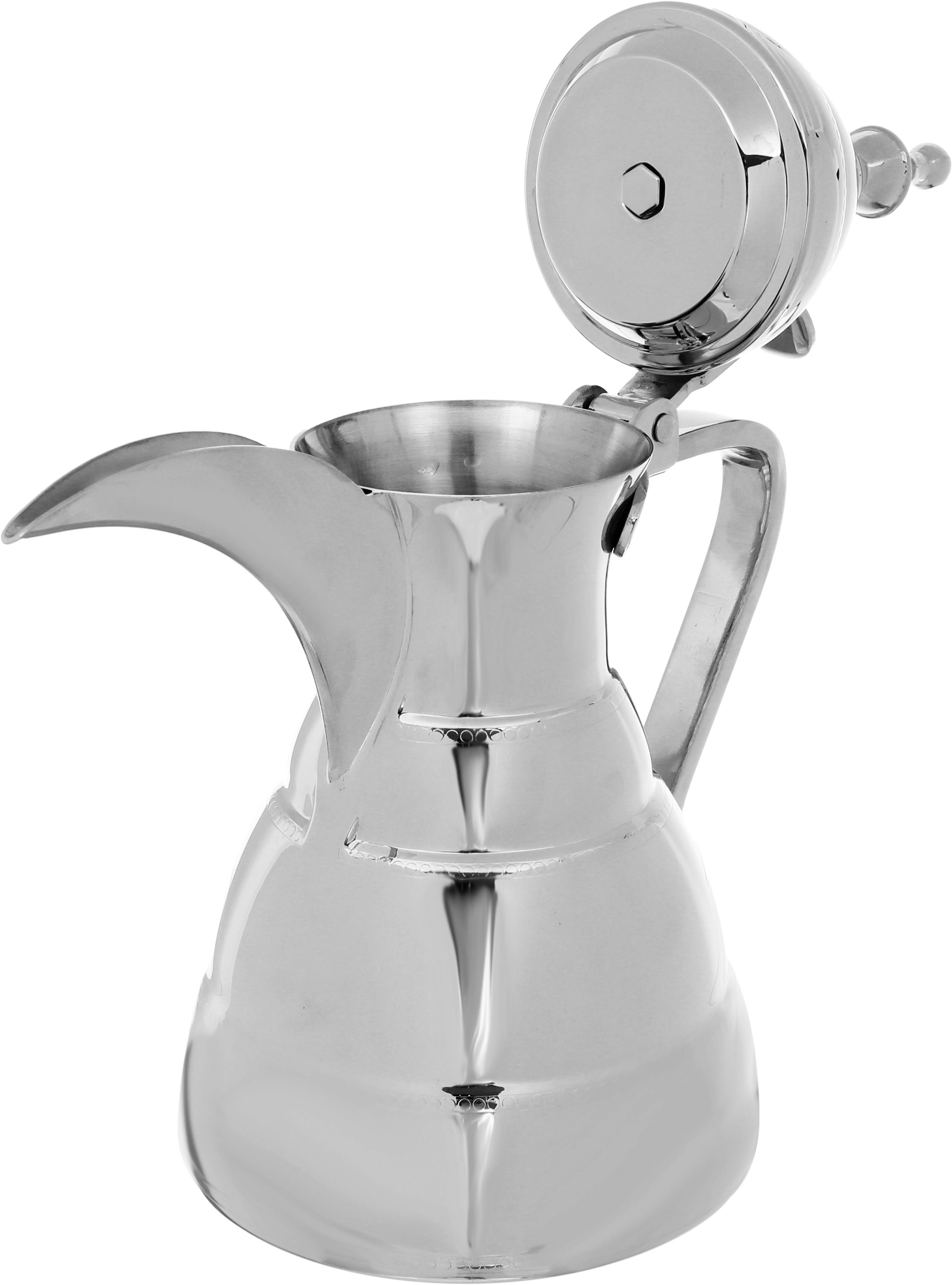 دلة وابريق مرحبا الدرعية استيل السيف بلص، قطعتين، 0.9 / 1.6 لتر - فضي product image 7