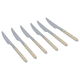 Al Saif Gallery steel cutlery set, 24 pieces - gold silver product image 2