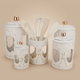 Al Saif Gallery Porcelain Spice Box Set, 5 Pieces - Golden White product image 1