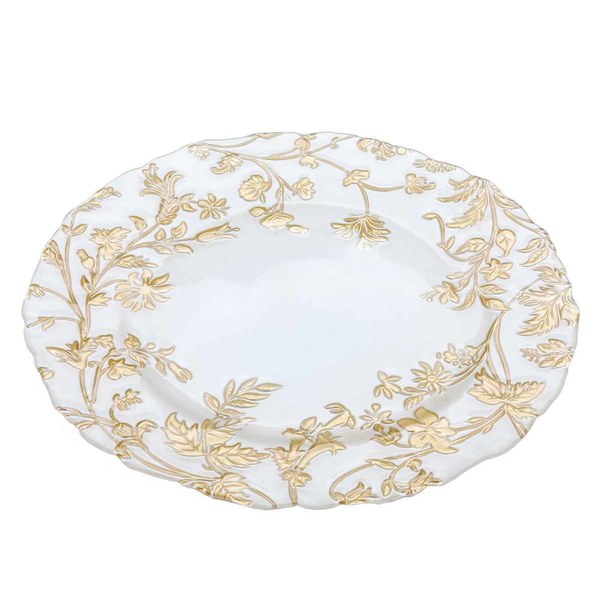 Al Saif Gallery Glass Serving Plate, 31X31X1 Cm - Pearly White product image 2