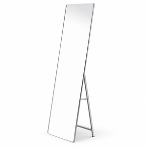 مراية ستاند زجاج، 170×50 سم، ستاند معدن - فضي product image 2